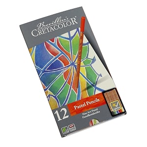 cretacolor fine art pastel pencil set of 12 in an elegant reusable tin boxassorted470 12