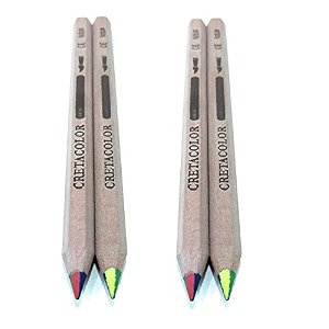 cretacolor quattro mega colored pencil pack of 4