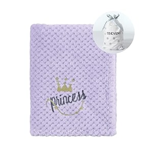 crevent 303939x403939 cute cozy fluffy warm baby blanket for girls infants toddlers39 bedding crib cot stroller baby shower birthday newborn39s gift - purple crown 75x100cm