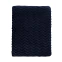 CREVENT 30''X40'' Soft Cozy Warm Baby Blankets for Boys Girls Solid Color - All Season Use - Newborn Essentials (Wave Dark Blue/Navy)