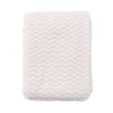 CREVENT 30''X40'' Soft Cozy Warm Baby Blankets for Boys Girls Solid Color - All Season Use - Newborn Essentials (Wave Ivory/White)