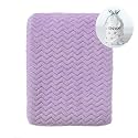 CREVENT 30''X40'' Soft Cozy Warm Baby Blankets for Boys Girls Solid Color - All Season Use - Newborn Essentials (Wave Lanveder)