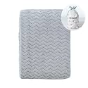 CREVENT 30''X40'' Soft Cozy Warm Baby Blankets for Boys Girls Solid Color - All Season Use - Newborn Essentials (Wave Grey)