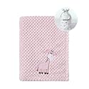 CREVENT 30''X40'' Cute Cozy Fluffy Warm Baby Blanket for Girls Infants Toddlers' Bedding Crib Cot Stroller, Baby Shower Birthday Newborn's Gift Pink- Baby Giraffe
