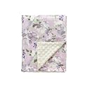 CREVENT Baby Girls Blanket for Crib Stroller Cot Cradle Car, Supper Soft and Pretty - Lavender Grapes 30x40 Inches