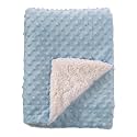 CREVENT Cozy Soft Warm Sherpa Baby Blanket for Infant Toddler's Crib Cot Stroller Gifts for Baby Boys All Season Use (30"X40" Blue dot)