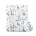CREVENT Cute Silky Plush Baby Blanket for Girls &amp; Boys Infants Toddlers Newborns Crib Cot Stroller, Giftable Suitable for All Season - Ivory Giraffe
