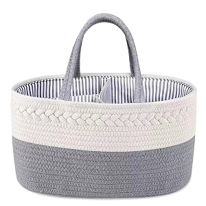 crevent diaper caddy organizer baby basket with handle table organizer for storage portable car organizer baby shower gifts  gift bag with ribbon