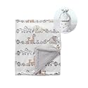 CREVENT Minky Baby Blanket for Girls Boys, Soft Plush Receiving Blanket for Newborns - 30x40 Inches (Animal)