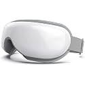 Crevizon Eyes Massager: Soothing Heat, Bluetooth Music, Rechargeable - Relieve Eye Strain, Dark Circles, Improve Sleep - Ideal Gift (White)