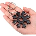 Crevizon Stainless Steel 18 In 1 Snowflake Multifunction Tool Useful Multi Tool Gadget (Multi Color)