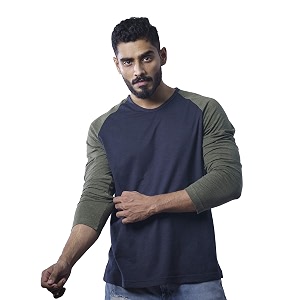 Crew Neck Dual Colour Full Sleeve Regular