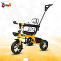 CREW4 Tricycle For Kids with Parental Handle | Pink wheels and Dual Storage Basket st_06_ yellow_0_evil_eye Tricycle