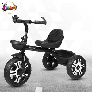 crew4 tricycle for kids stylish with storage basket safety beltstylish wheel bst003 black tricycle 4007 tricycle
