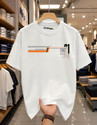 crewmax Printed Men Crew Neck White T-Shirt