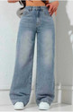 Crezelle Wide Leg Women Light Blue Jeans