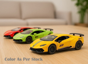 crezor toys scale 136 alloy lamborghini car die-cast metal toy pull back and light  music random color