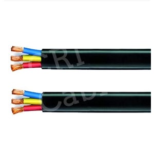 cri 15 sqmm copper 3 core flat cable 3cf for submersible pumps  40 meters