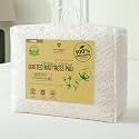 Crib Luxury Quilted Organic Mattress Protector - Organic Cotton, Waterproof Skin-Friendly Breathable Mattress Cover - Premium 380 GSM Comfort - Jersey Cotton Skirt