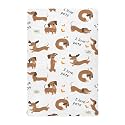 vvfelixl Crib Sheets for Boys Dachshund Dogs Toddler Baby Girl Sheets for Crib,Neutral Mini Crib Nursery Mattress Sheets Fitted,Crib Mattress 52 * 28 * 9In, g344136909p821c876s1914