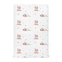Crib Sheets for Boys Girl Cute Sleeping Teddy Bears Breathable Mini Crib Mattress Sheets Fitted,Toddler Baby Sheets for Crib Mattress 39 * 27 * 5In