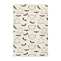 Crib Sheets for Boys Girl Halloween Ghosts Bat Silhouettes Breathable Mini Crib Mattress Sheets Fitted,Toddler Baby Sheets for Crib Mattress Soft &amp; Breathable 39 * 27 * 5In Black