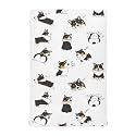 vvfelixl Crib Sheets For Boys Pembroke Welsh Corgi Tricolor Dog Seamless Pattern Toddler Baby Girl Crib,Neutral Mini Nursery Mattress Fitted,Crib Soft &amp; Breathable 52*28*9In