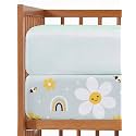 Crib Sheets - Pack of 2 Fitted Sheets for Standard Crib - Rainbow Bloom