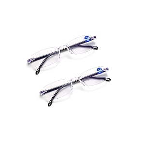CRIBA Combo Pack of 2 Rimless Blue