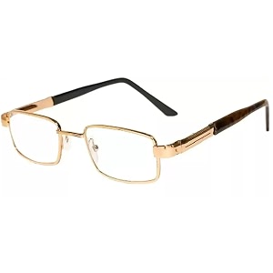 CRIBA Golden Metal Frame Clear Reading Glass