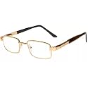 CRIBA Golden Metal Frame Clear Reading Glass
