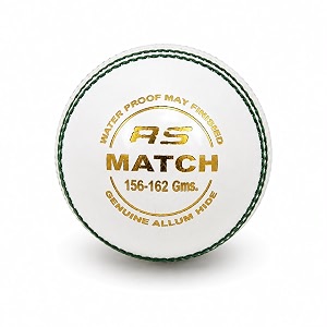 cricket white leather ball  hand-stitched raised seam  cork amp string core  limited overs amp day-night cricket pack of 2
