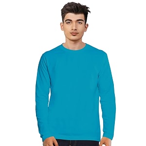 Cricmarket Mens Plain 100 Cotton Round Neck