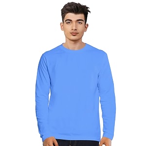 Cricmarket Mens Plain 100 Cotton Round Neck