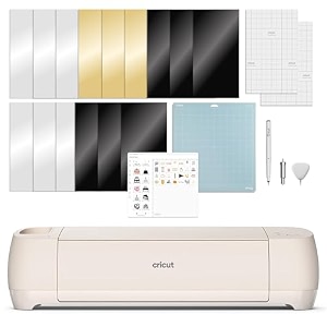cricut explore 4 - smart cutting machine seashell  digital content bundle - includes images in design space app