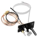 Criditpid 10002265 Propane Gas (LP) Pilot Assembly Replacement Parts for Majestic, Monessen, Temco, and Vermont Castings Fireplaces and Stoves, SRV10002265 3-Way SIT Pilot Assembly with Thermocouple