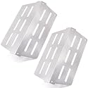 Criditpid 2-Pack 7622 65505 Heat Deflectors Compatible for Weber Genesis 300 Series, Genesis E310 S310 E320 S320 E330 S330 with Front-Mounted Control, Stainless Steel Heat Plate Parts for Weber 65505