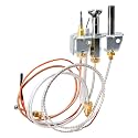 Criditpid 4021-732 Natural Gas (NG) Pilot Assembly for Heatilator GNDC33 GNDC36 GNDC30 GCDC60 GNBC36, Quadrafire, Heat-n-Glo Fireplace, 25660 Pilot Assembly Replacement with Thermopile, Thermocouple
