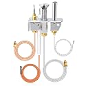 Criditpid 4021-733 Pilot Assembly LP for Heatilator, Heat-N-Glo Fireplaces Parts, Heatilator Pilot Assembly 25661, Propane Gas Pilot with Thermocouple for Heatilator GNDC30, GNDC33, GNDC36, GNRC36.