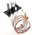 Criditpid 4021-737 Pilot Assembly LP for Heatilator, Heat N Glo, Quadrafire Fireplaces, Heatilator &amp; Heat-N-Glo Propane Gas Pilot Assembly 4021-737 Replacement Parts with Thermocouple, Thermopile