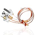 Criditpid 446-510A Natural Gas (NG) Pilot Assembly for Heat-N-Glo, Royal Gas Fireplaces, Standing Pilot Assembly Replacement Parts for Heat N Glo Fireplace with Thermopile, Thermocouple, Pilot Tubing.