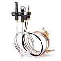 Criditpid 69L17 Pilot Assembly (NG) Natural Gas for Lennox Elite, IHP, Merit, Serefina, Superior, Astria Direct Vent Gas Fireplaces, 69L1701, J4117, 904405 SIT Pilot Assembly Parts with Thermocouple