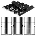 Criditpid Grill Replacement Parts for Dyna Glo DGF510SBP, DGF510SSP, DGF493PNP-D, Backyard Grill BH13-101-099-01, BH15-101-099-02, Uniflame GBC1059WB. Grates, Heat Plate for Dyna-Glo Grill 5 Burner