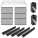 Criditpid Grill Replacement Parts for Weber Genesis 300 Series, 7620 Flavorizer Bars, 7622 Heat Deflector, 7528 Grates &amp; 65054 Warming Rack Kit for Weber 310 S310 E320 E330 S330 EP310 Grill