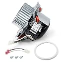 Criditpid HC21ZE125A J238-100-10110AT Draft Inducer Motor Kit for Carrier Furnace, HC21ZE125 J238-100-10110 Exhaust Venter Motor for Bryant Payne Furnace, Includes Blower Wheel and Mounting Bracket.
