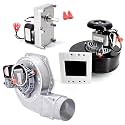 Criditpid Replacement 80473 Exhaust Blower &amp; 80472 80472A Distribution Blower Fan &amp; 80488 Auger Motor Kit for US Stove &amp; USSC American Harvest 6039 6041, King KP130, Ashley 5500 5500M Pellet Stoves.