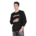 Crimsoune Club Men39s Black Typographic Print Sweatshirt