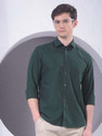 CRIMSOUNE CLUB Men Solid Casual Green Shirt