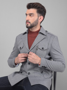 crimsoune club wool blend solid coat for men