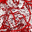 Crinkle Cut Paper Shred Filler, 10 LB Confetti Stuffing Basket Filler Shredded Paper for Basket Filling Mother's Day, Father's Day, Graduation Red White-10LB-baihong
